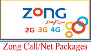 Zong Call & Internet packages