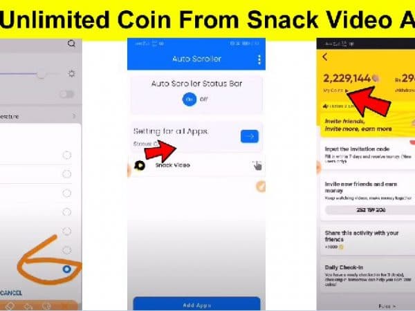 How To Get Unlimited Coin From Snack Video App