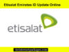 Etisalat Emirates ID Update Online