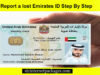 How To Report for a lost Emirates