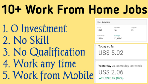 online jobs in usa for pakistani without investment